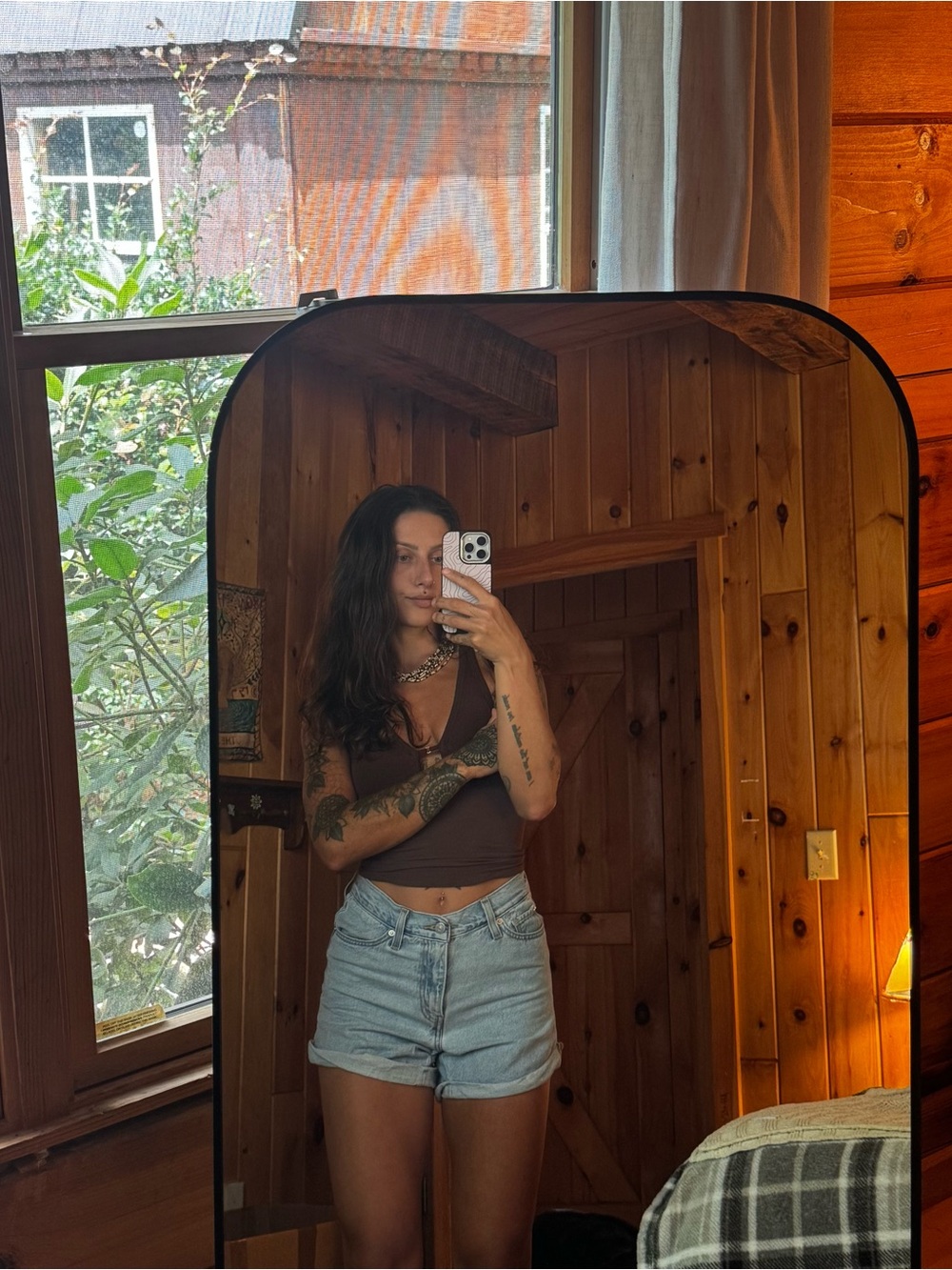 Levi's Light Blue High-Rise Denim Shorts